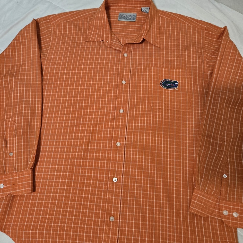 Campus Specialties Florida Gators Long Sleeve Button Up Shirt Size XL